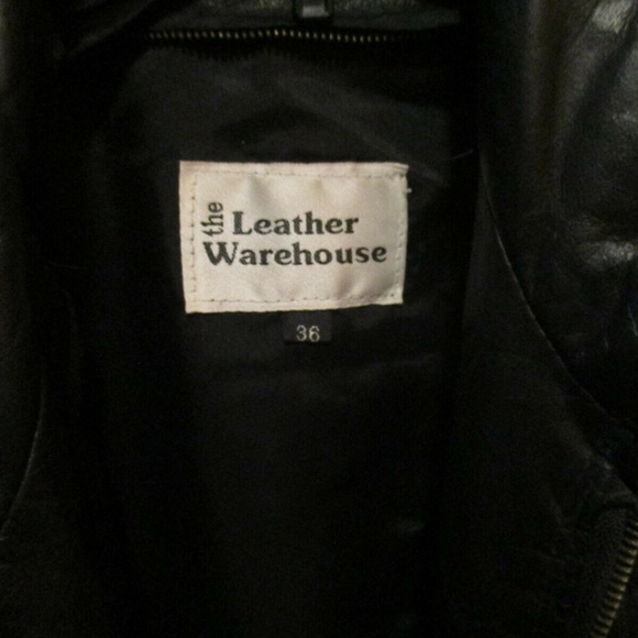 THE LEATHER WAREHOUSE 100% 1980'S MENS LEATHER EUC - Picture 4 of 6